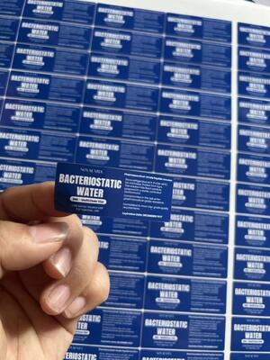 BAC Eau 3 ml Étiquettes en PVC blanc