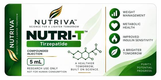 Tirze patide 5 mg PVC 3 ml Vial de peptide Étiquettes