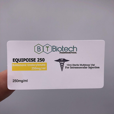 Le logo de laser a embouti le label auto-adhésif imperméable de label de bouteille de médecine pour la fiole