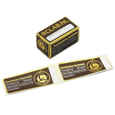 Gaufrage brillant étanche flacon de 10 ml étiquettes de flacon