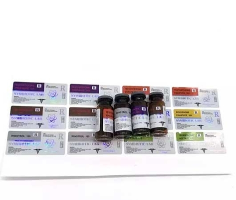 Étiquettes de flacon en verre d'impression offset olographe d'ANIMAL FAMILIER résistant à la chaleur