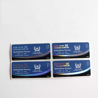 10ml CMJN Flacon Oral Pilule Verre Flacon Étiquettes