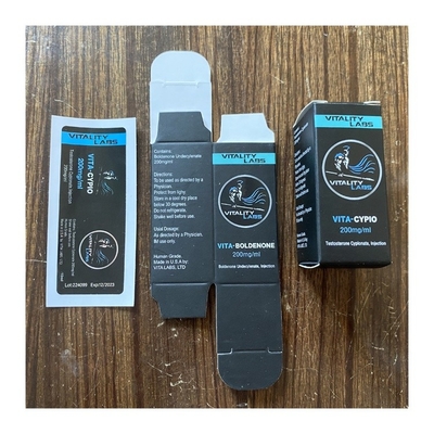 Flacon de test en verre de pharmacie Étiquettes de bouteille