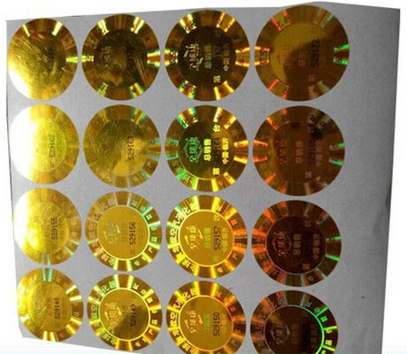 Autocollants olographes de cercle de laser pour 10ml Vial Box Sealing