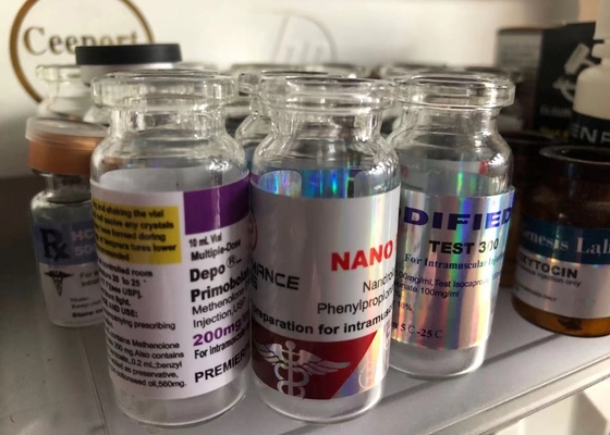 PET Hologram Enanthate test Étiquettes de flacons de 10 ml